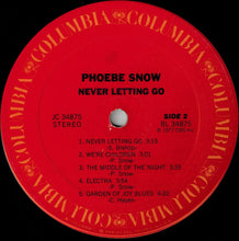 Load image into Gallery viewer, Phoebe Snow : Never Letting Go (LP, Album, San)