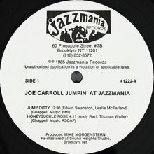 Load image into Gallery viewer, Joe Carroll : Jumpin' At Jazzmania (LP, RM)