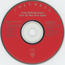 Load image into Gallery viewer, Joey DeFrancesco : Live At The 5 Spot (CD, Album)