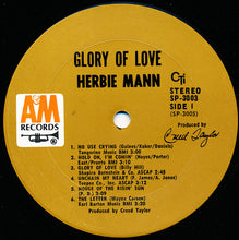 Laden Sie das Bild in den Galerie-Viewer, Herbie Mann : Glory Of Love (LP, Album, Gat)