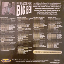Load image into Gallery viewer, Ben Webster : Big Ben (4xCD, Comp, RM + Box)
