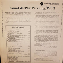 Laden Sie das Bild in den Galerie-Viewer, Ahmad Jamal Trio : Jamal At The Pershing Vol. 2 (LP, Album, RE)