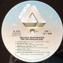 Load image into Gallery viewer, Melissa Manchester : For The Working Girl (LP, Album, Mon)