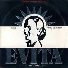 Load image into Gallery viewer, Andrew Lloyd Webber And Tim Rice : Evita: Premiere American Recording (2xLP, Album, Glo)