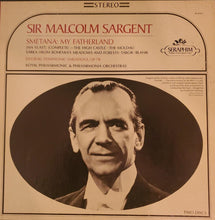 Laden Sie das Bild in den Galerie-Viewer, Smetana*, Dvořák*, Sir Malcolm Sargent, Royal Philharmonic*, Philharmonia Orchestra : Smetana: My Fatherland / Dvořák: Symphonic Variations, Op. 78 (2xLP, Album, Comp + Box)