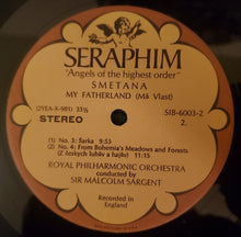 Laden Sie das Bild in den Galerie-Viewer, Smetana*, Dvořák*, Sir Malcolm Sargent, Royal Philharmonic*, Philharmonia Orchestra : Smetana: My Fatherland / Dvořák: Symphonic Variations, Op. 78 (2xLP, Album, Comp + Box)