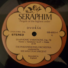 Laden Sie das Bild in den Galerie-Viewer, Smetana*, Dvořák*, Sir Malcolm Sargent, Royal Philharmonic*, Philharmonia Orchestra : Smetana: My Fatherland / Dvořák: Symphonic Variations, Op. 78 (2xLP, Album, Comp + Box)
