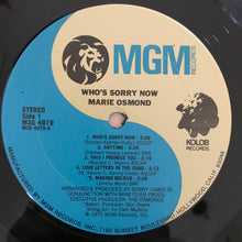 Load image into Gallery viewer, Marie Osmond : Who's Sorry Now (LP, Album, Ter)