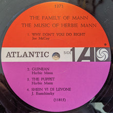 Charger l'image dans la galerie, The Family Of Mann : The Music Of Herbie Mann (LP, Album, Mono)