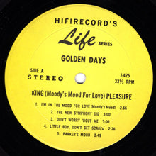 Laden Sie das Bild in den Galerie-Viewer, King Pleasure : Golden Days (LP, Album, RE)
