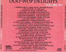 Load image into Gallery viewer, Various : Doo-Wop Delights Volume #2 (CDr, Comp)