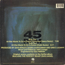 Laden Sie das Bild in den Galerie-Viewer, Don Henley : All She Wants To Do Is Dance (12", Maxi)
