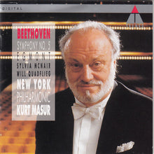 Load image into Gallery viewer, Beethoven*, Sylvia McNair, Will Quadflieg, New York Philharmonic Orchestra*, Masur* : Symphony No. 5 / Egmont (CD, Club, RE)