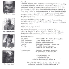 Laden Sie das Bild in den Galerie-Viewer, Mr. Keith Little : A Mother's Love (CD, Album)