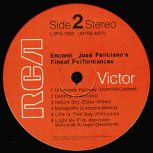 Laden Sie das Bild in den Galerie-Viewer, José Feliciano : Encore! José Feliciano's Finest Performances (LP, Album)