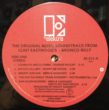 Load image into Gallery viewer, Various : The Original Music Soundtrack From Clint Eastwood's - Bronco Billy (LP, Album, All)