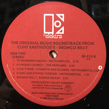 Load image into Gallery viewer, Various : The Original Music Soundtrack From Clint Eastwood's - Bronco Billy (LP, Album, All)