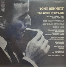 Load image into Gallery viewer, Tony Bennett : For Once In My Life (LP, Album, Ter)