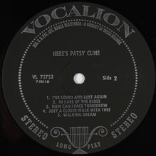 Load image into Gallery viewer, Patsy Cline : Here's Patsy Cline (LP, Comp, Pin)