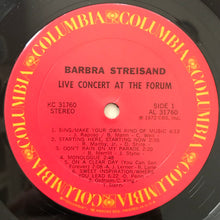 Load image into Gallery viewer, Barbra Streisand : Live Concert At The Forum (LP, Album, San)