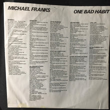 Load image into Gallery viewer, Michael Franks : One Bad Habit (LP, Album, Jac)