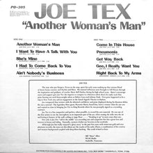 Charger l'image dans la galerie, Joe Tex : Another Woman's Man (LP, Comp)