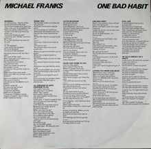 Load image into Gallery viewer, Michael Franks : One Bad Habit (LP, Album, Los)