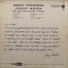 Load image into Gallery viewer, Johnny Mathis With Percy Faith And His Orchestra* : Merry Christmas (LP, Album, RE)