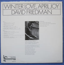 Load image into Gallery viewer, David Friedman : Winter Love, April Joy (LP, Album)