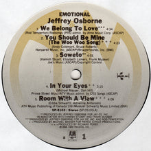 Charger l'image dans la galerie, Jeffrey Osborne : Emotional (LP, Album, B)