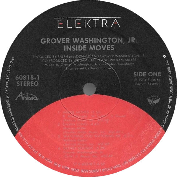 Grover Washington Jr.* - Inside Moves - LP