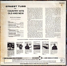 Laden Sie das Bild in den Galerie-Viewer, Ernest Tubb, The Texas Troubadours : Ernest Tubb Sings Country Hits Old & New With The Texas Troubadours (LP, Album, Mono, Promo)