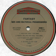 Load image into Gallery viewer, Fantasy (2) : Sex And Material Possessions (LP, Album)