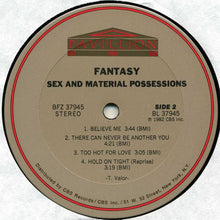 Load image into Gallery viewer, Fantasy (2) : Sex And Material Possessions (LP, Album)