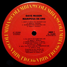 Charger l'image dans la galerie, Dave Mason : Mariposa De Oro (LP, Album, Pit)