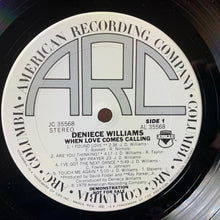 Laden Sie das Bild in den Galerie-Viewer, Deniece Williams : When Love Comes Calling (LP, Album, Promo, San)