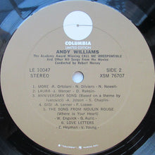 Load image into Gallery viewer, Andy Williams : The Academy Award Winning Call Me Irresponsible And Other Hit Songs From The Movies (LP, Album, RE)