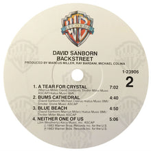 Load image into Gallery viewer, David Sanborn : Backstreet (LP, Album, All)