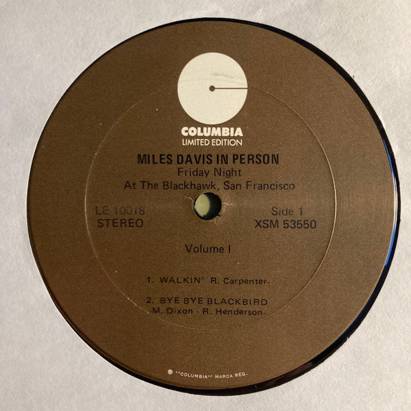 Buy Miles Davis : In Person, Friday Night At The Blackhawk, San