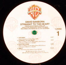 Load image into Gallery viewer, David Sanborn : Straight To The Heart (LP, Album, Spe)