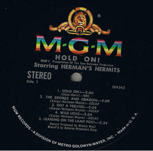Charger l'image dans la galerie, Herman's Hermits : Hold On! (Music From The Original Sound Track) (LP, Album, MGM)