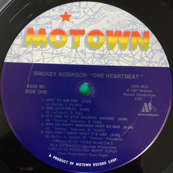 Buy Smokey Robinson One Heartbeat Lp Album Club Online For A Great Price Record Town Tx 5802