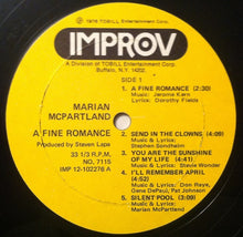 Load image into Gallery viewer, Marian McPartland : A Fine Romance (LP)