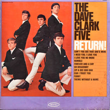 Charger l'image dans la galerie, The Dave Clark Five : The Dave Clark Five Return! (LP, Album, Mono, Ter)