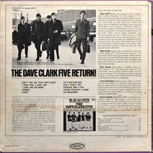 Charger l'image dans la galerie, The Dave Clark Five : The Dave Clark Five Return! (LP, Album, Mono, Ter)
