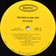 Charger l'image dans la galerie, The Dave Clark Five : The Dave Clark Five Return! (LP, Album, Mono, Ter)