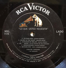 Charger l'image dans la galerie, Chucho Zarzosa Y Su Orquesta* : Lo Que Usted Necesita (LP, Album)
