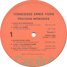 Laden Sie das Bild in den Galerie-Viewer, Tennessee Ernie Ford : Precious Memories (2xLP, Comp, Los)