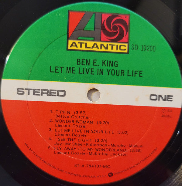 Buy Ben E. King : Let Me Live In Your Life (LP, Album, MO ) Online
