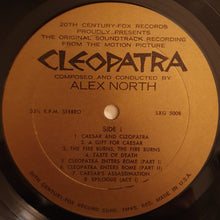Load image into Gallery viewer, Alex North : Cleopatra (Original Soundtrack Album) (LP, Album)